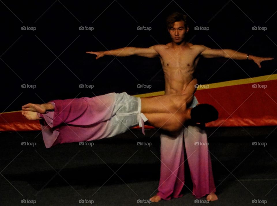 Male Chinese Acrobats
