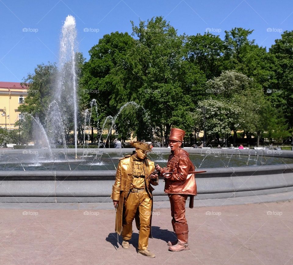 City vibe ⛲Fountain⛲ Park 💚