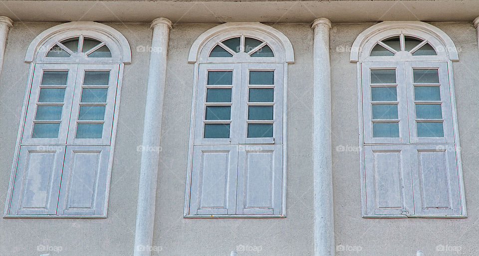 Low angle view of windows