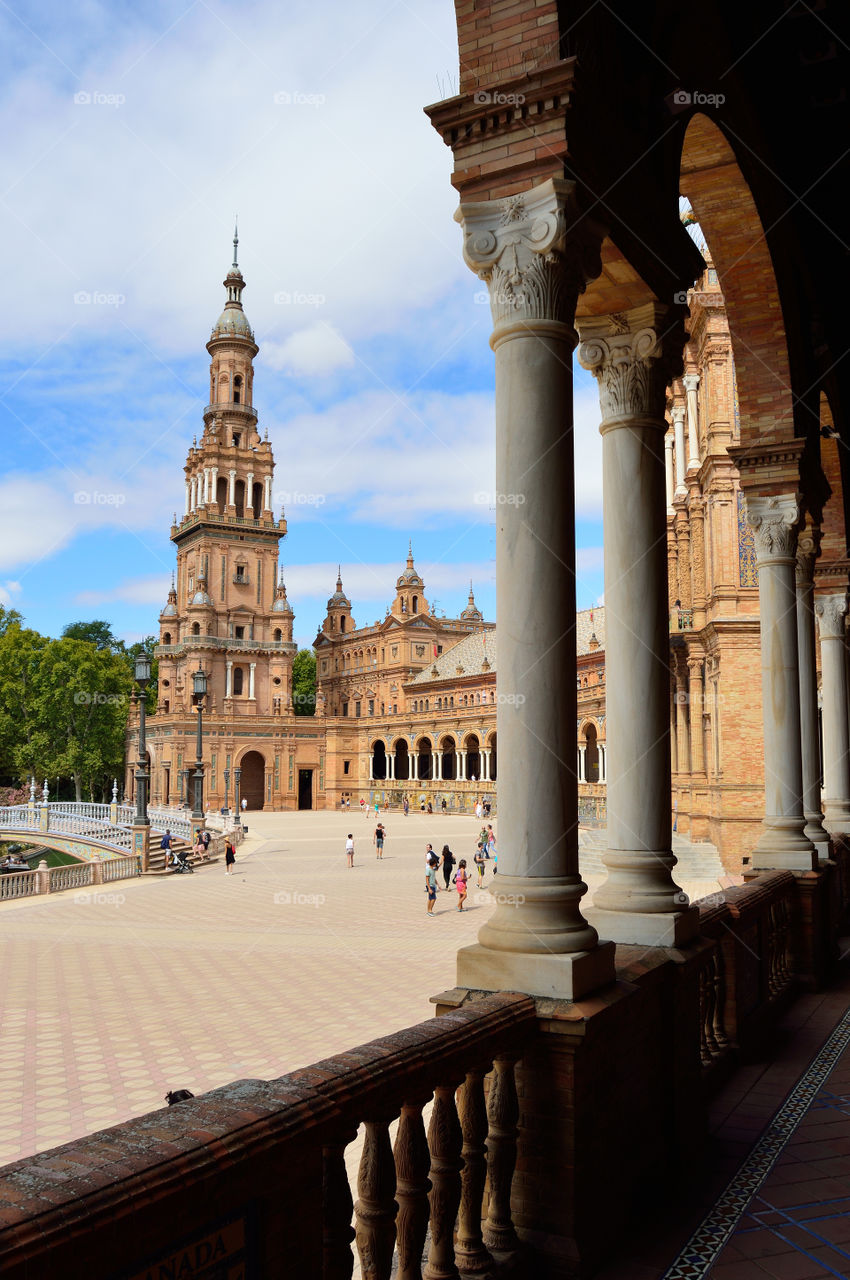 Plaza de España in Sevilla, Spain.