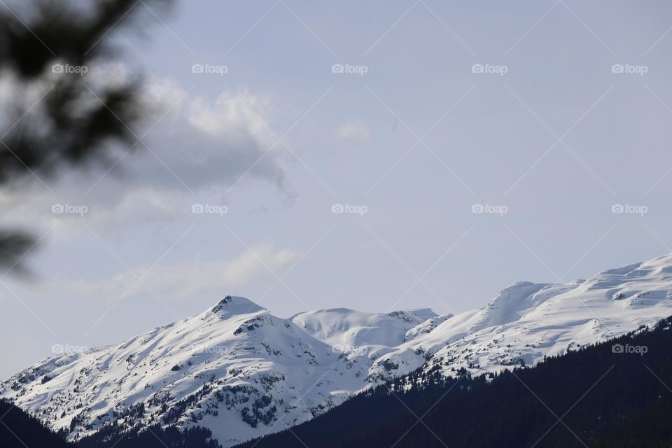 Snow caped mountains 