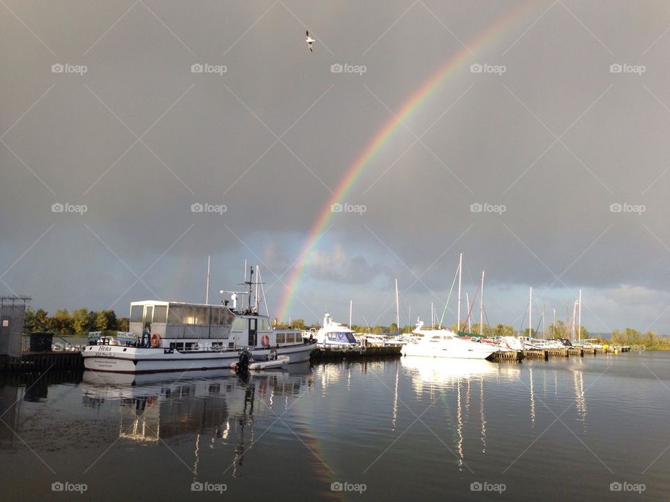 Rainbow at the marina