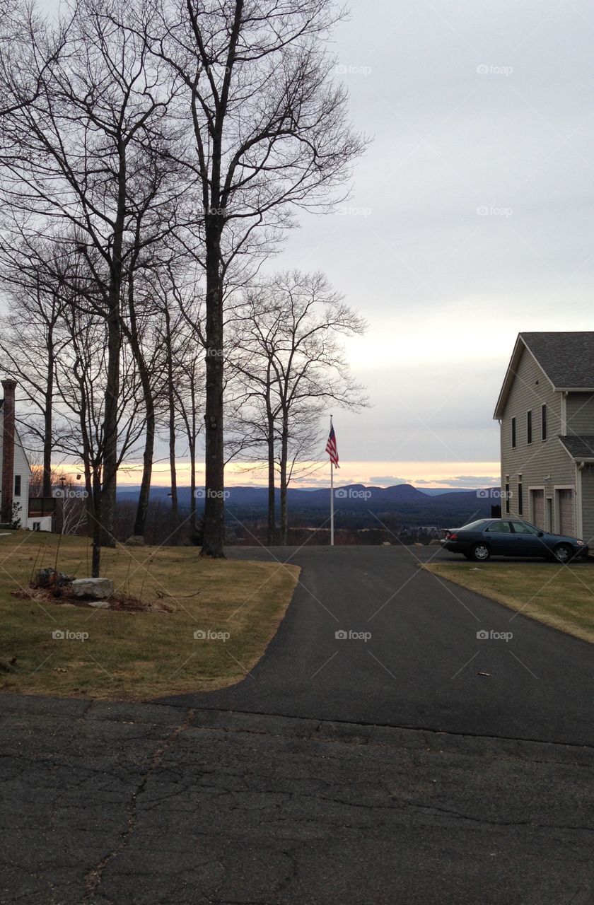 View of the mountains 