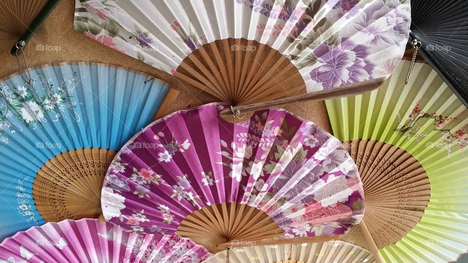 Chinese fan display