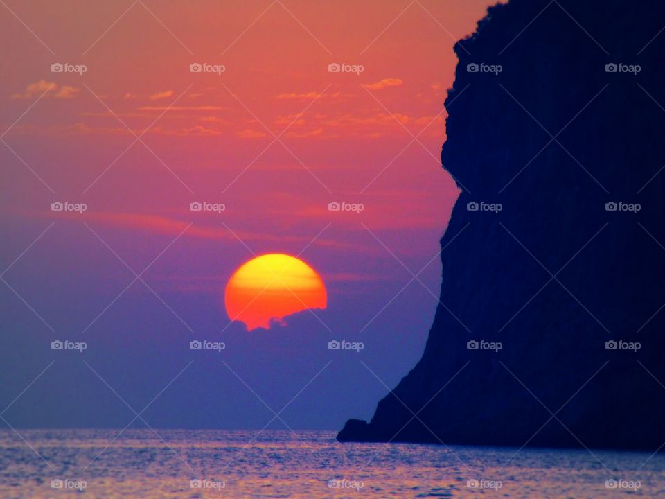 Sunset over Islet of Dino - Italy
