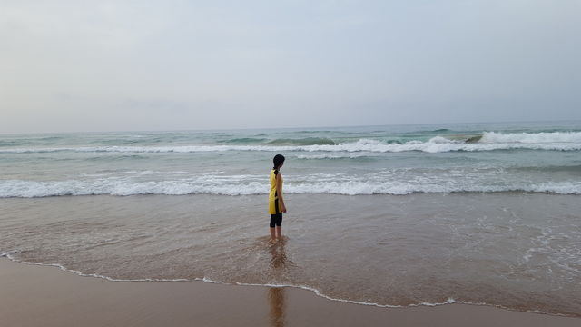 the beach