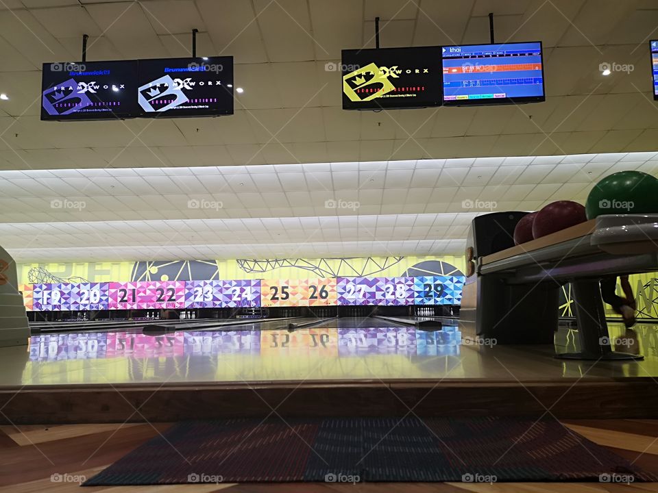 Bowling lanes, where frustrations may be heal.