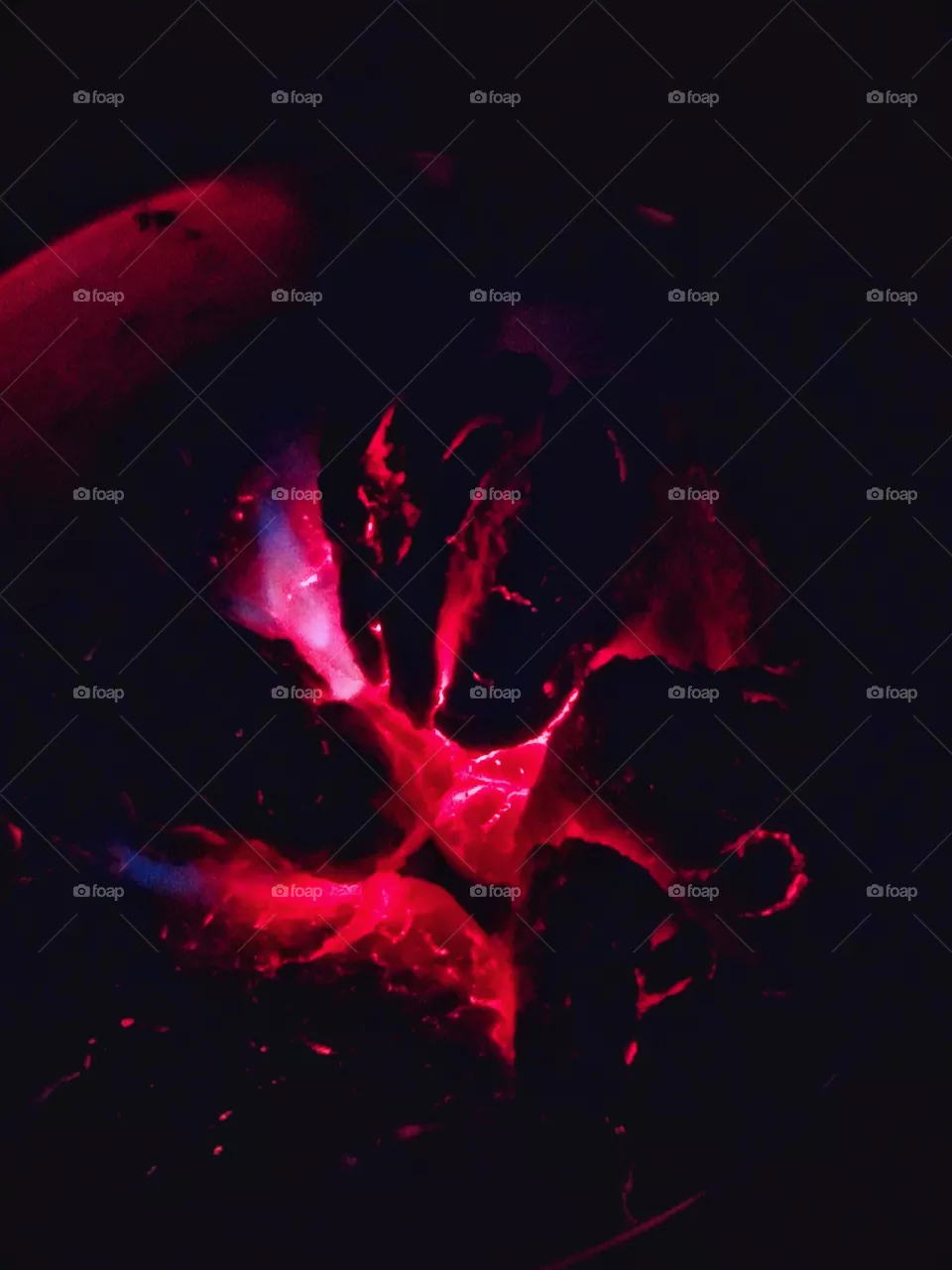flame in dark