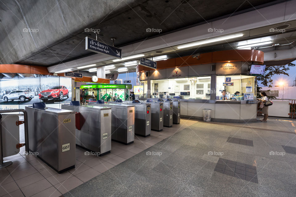 BTS public train station ticket machine 