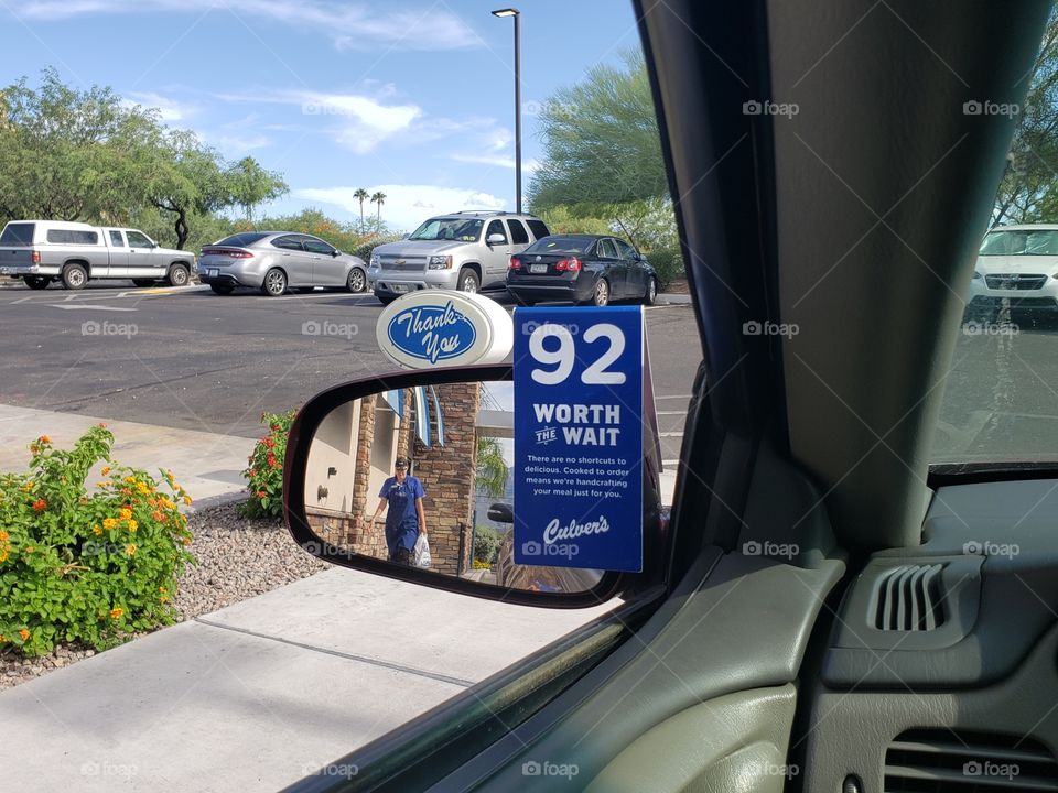 Culver's bringing my lunch