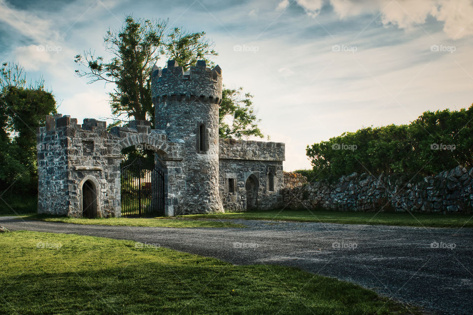 Entrance to Menlo castle, Galway, Ireland