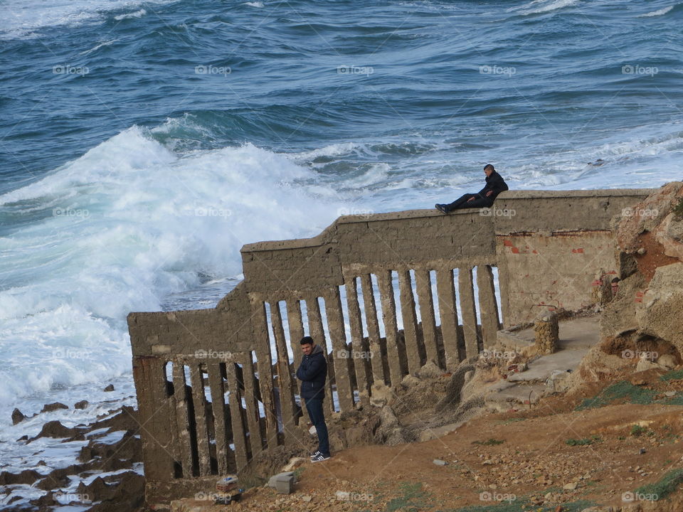 Chilling by the ocean