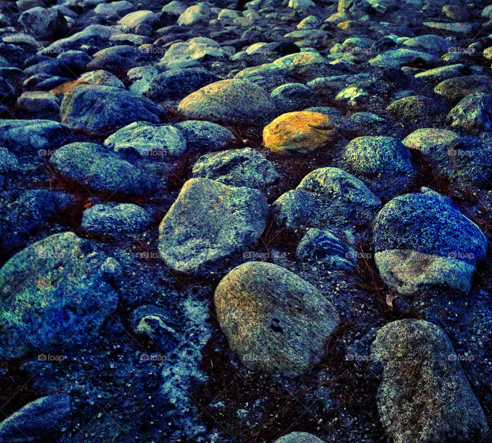 blue stones rocks texture by analia