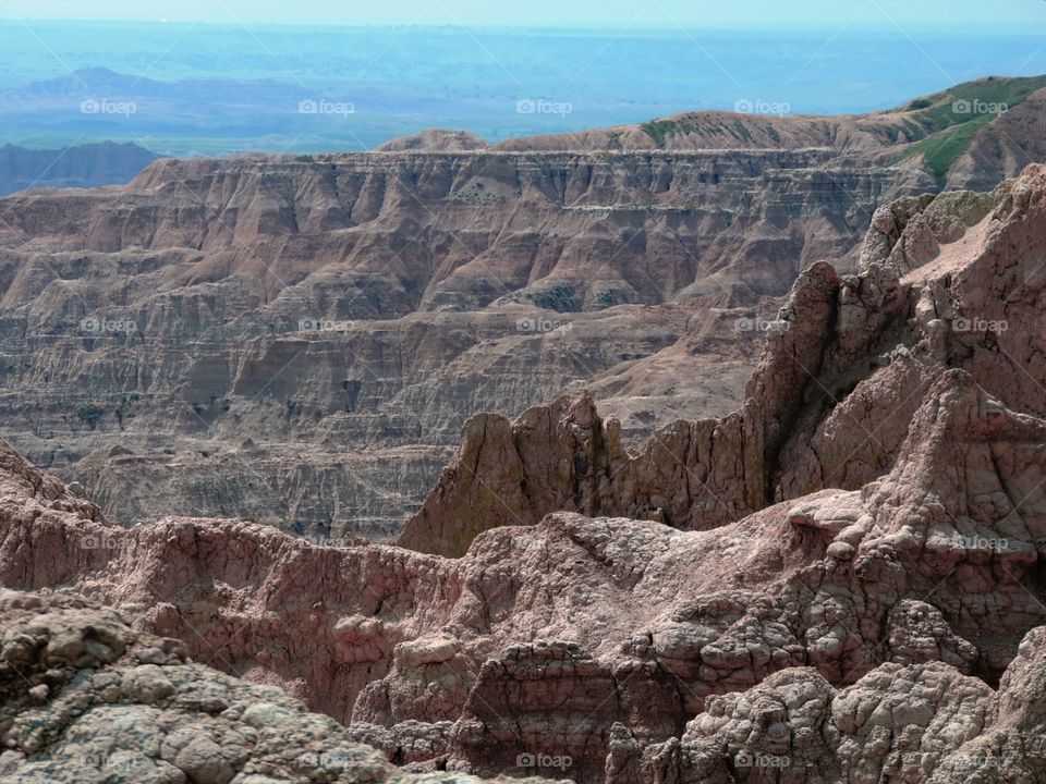 Badlands. South Dakota's natural wonder