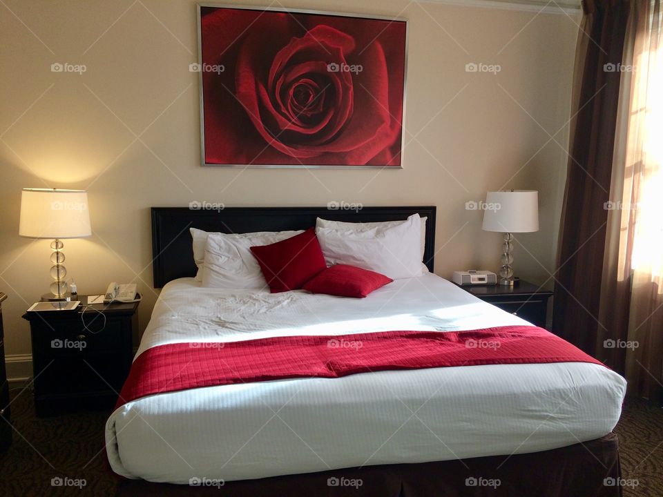 Rosy Hotel Room