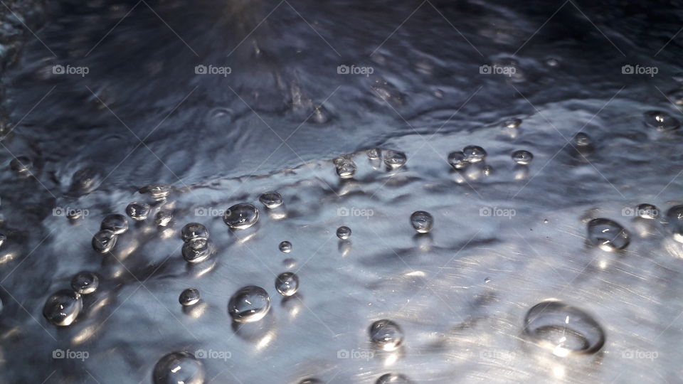 bolhas de água