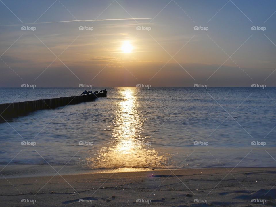 Sunset at the beach