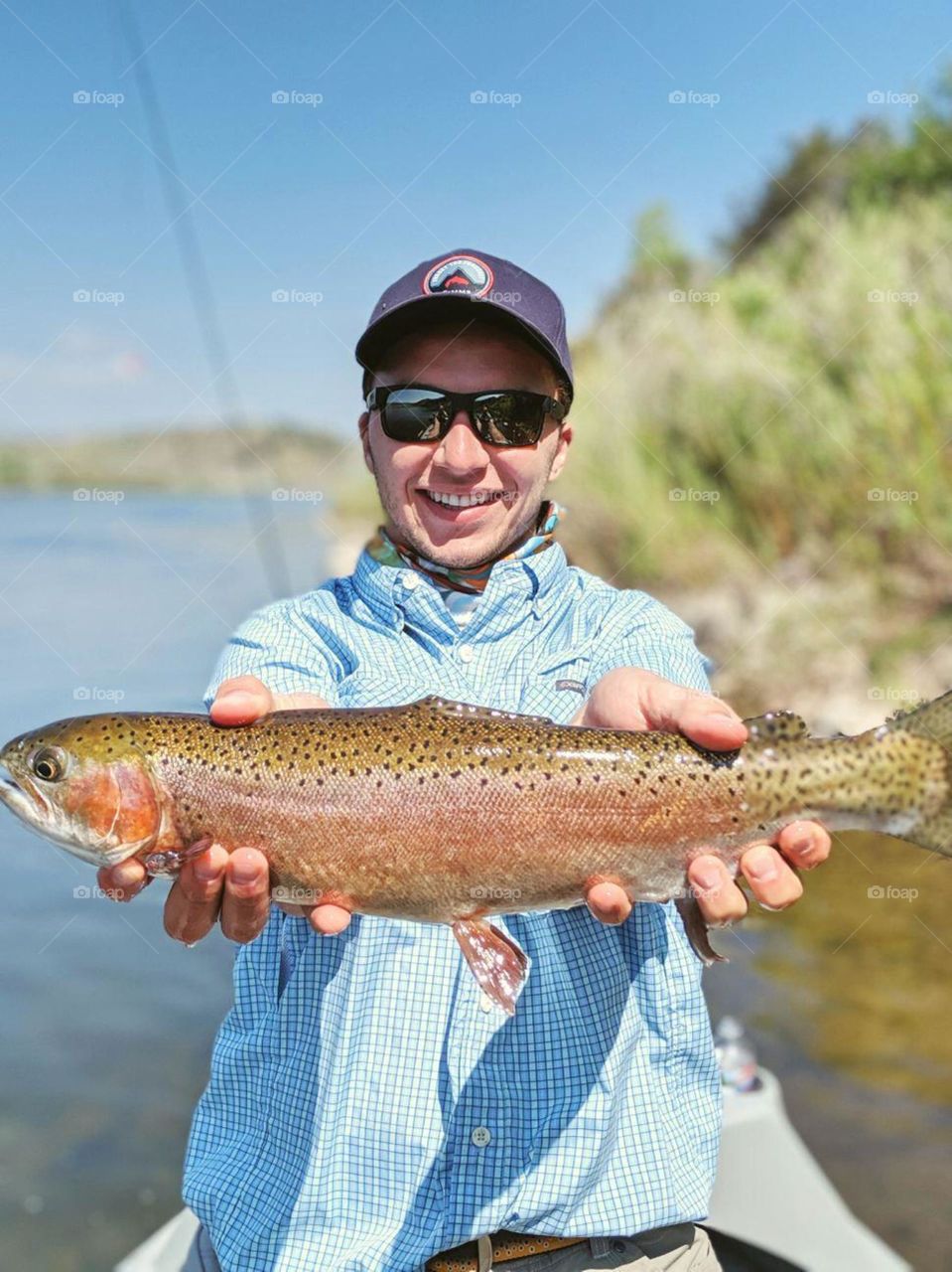 Big Catch in Simms Hat