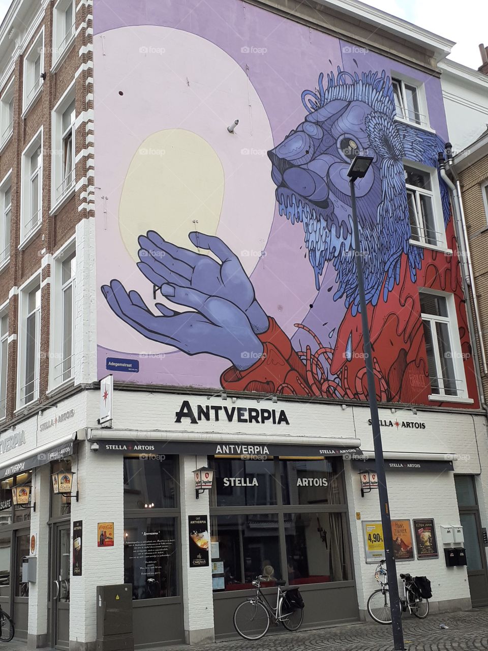 graffiti on house in Mechelen Belgium
