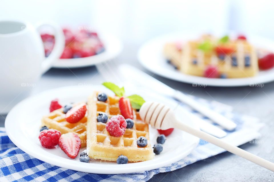 Tasty Belgium waffles