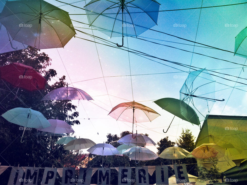 sky art umbrella mystique by irnhnc
