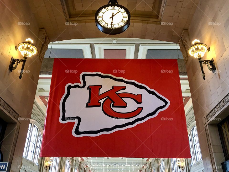 Union Station Kansas City Chiefs Banner 