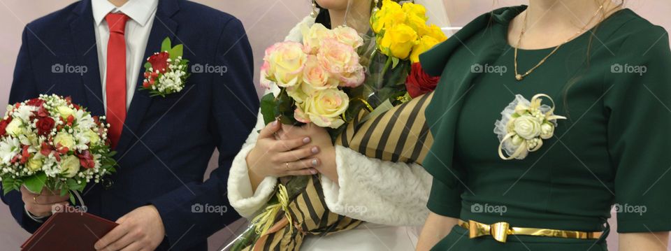 Bouquet, Wedding, Groom, Flower, Bride