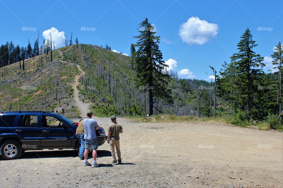 Traveling up the mountain in Merlin, Oregon 