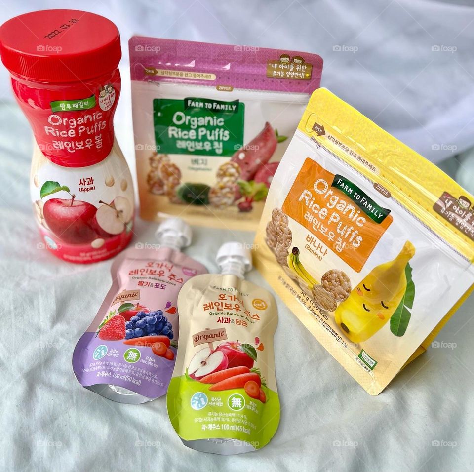 Korean children organic snacks 