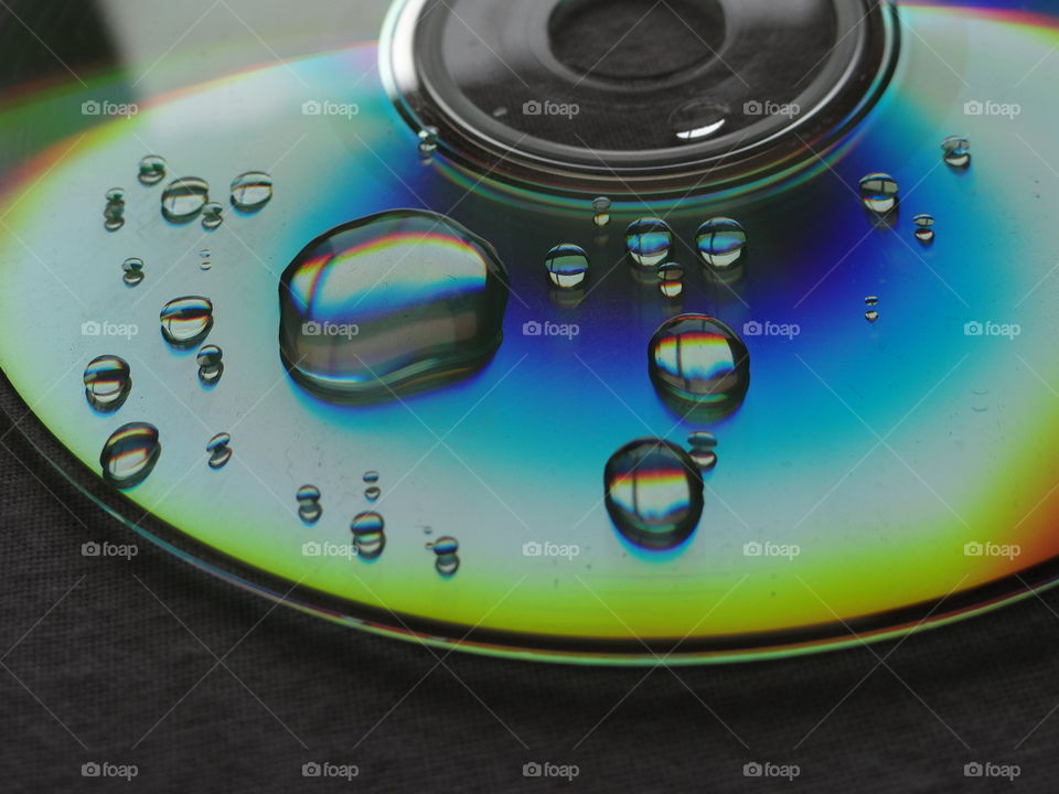 Waterdrop on CD
