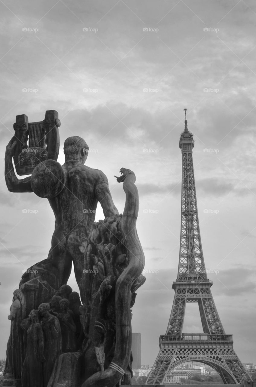 Eiffel Tower . Majestic lady iron