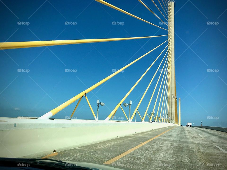 The infamous Sunshine Skyway Bridge.