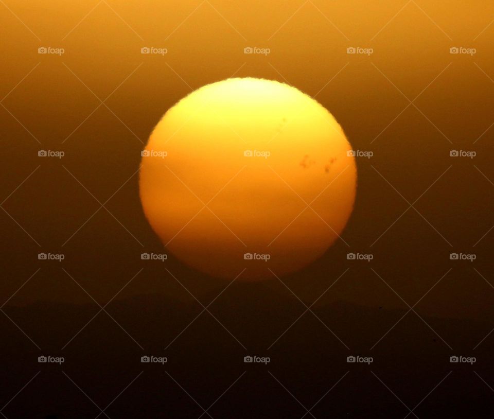 sunrise in a Smoky Haze