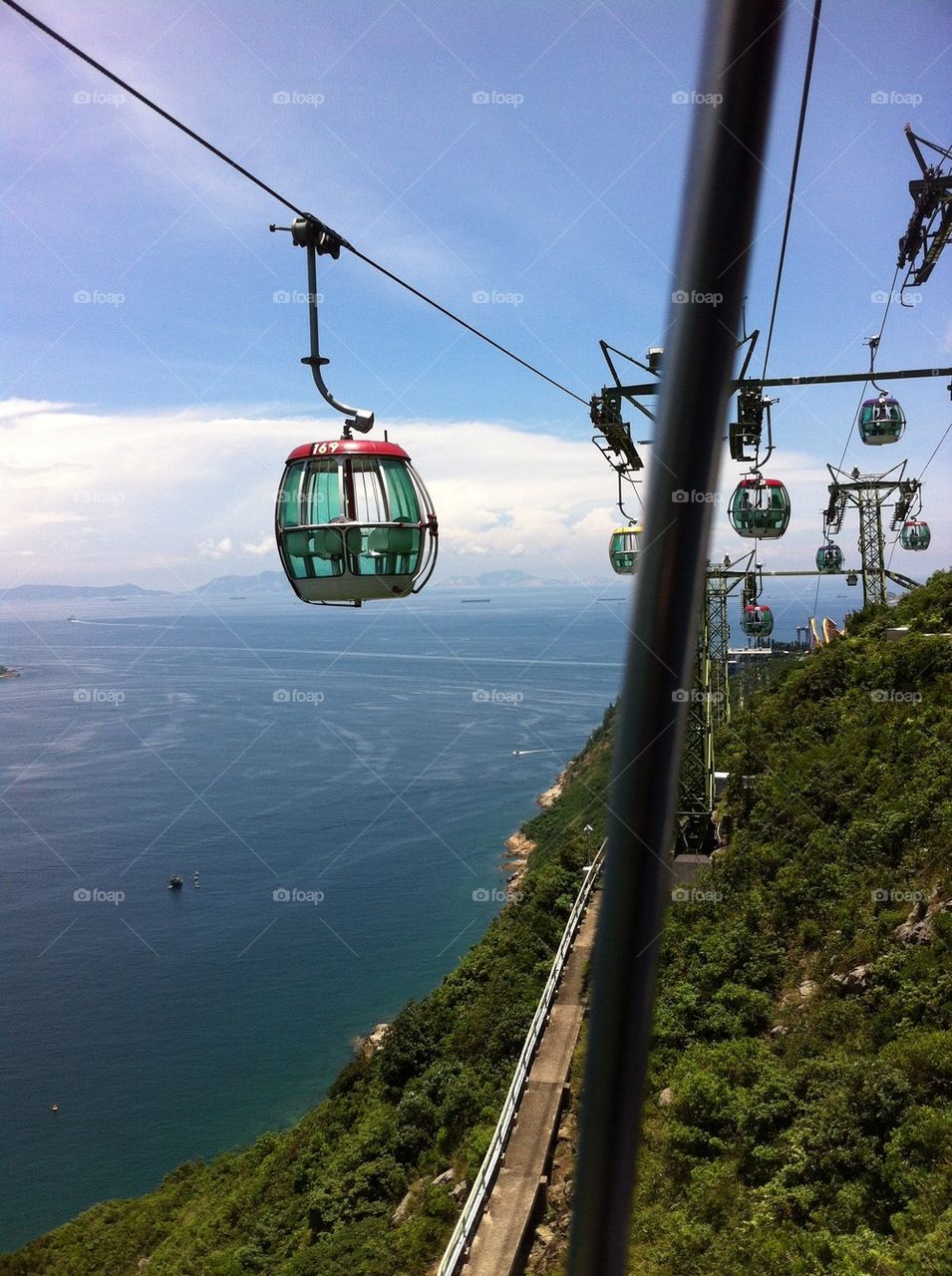 Sky cable car in Hongkong