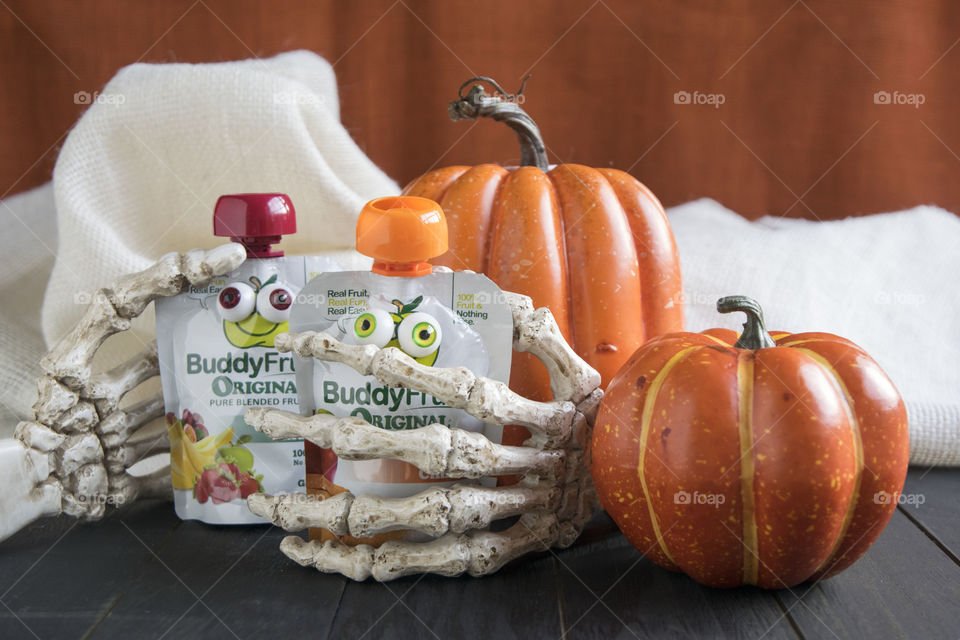 Pumpkins, Skeleton Hands and Buddy Fruits 