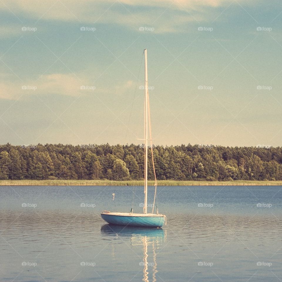 Boat on a lake