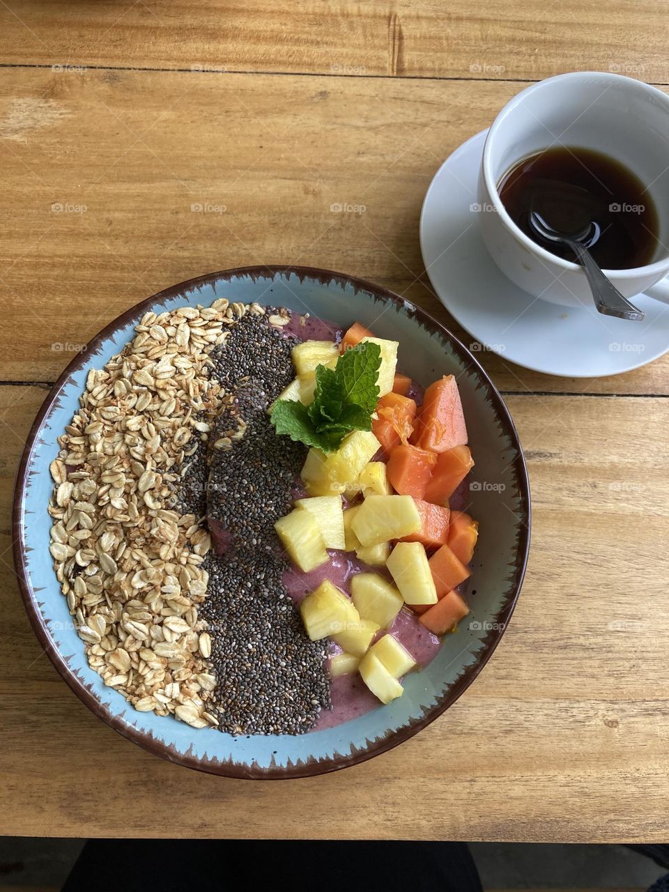 A simple vibrant breakfast