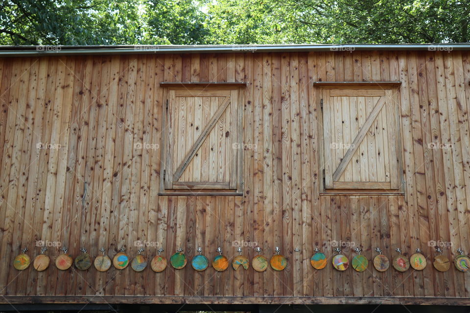 Vintage wooden farm house