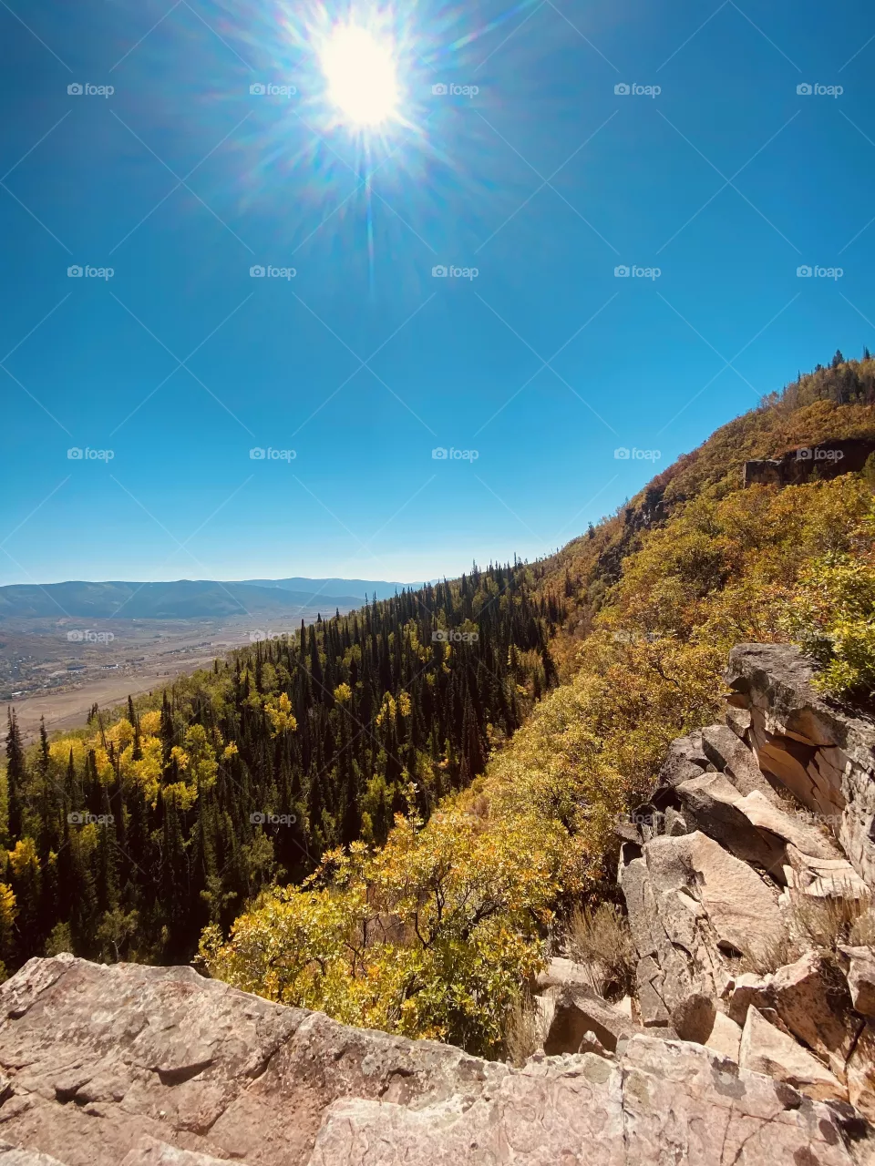 Side mountain view