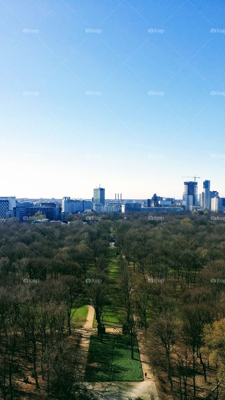 View over Park in Berlin
