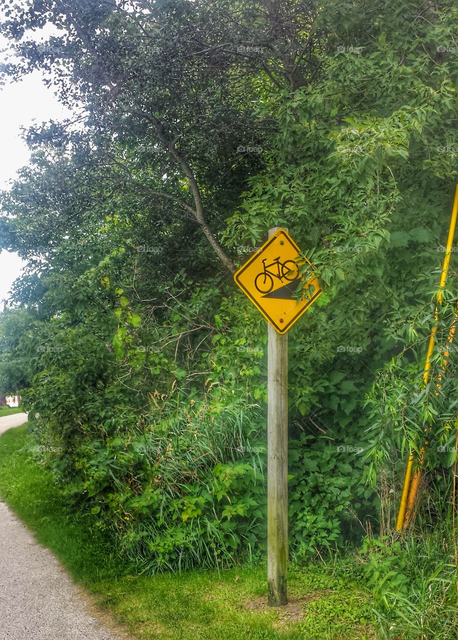 Bike Trail. Steep Grade