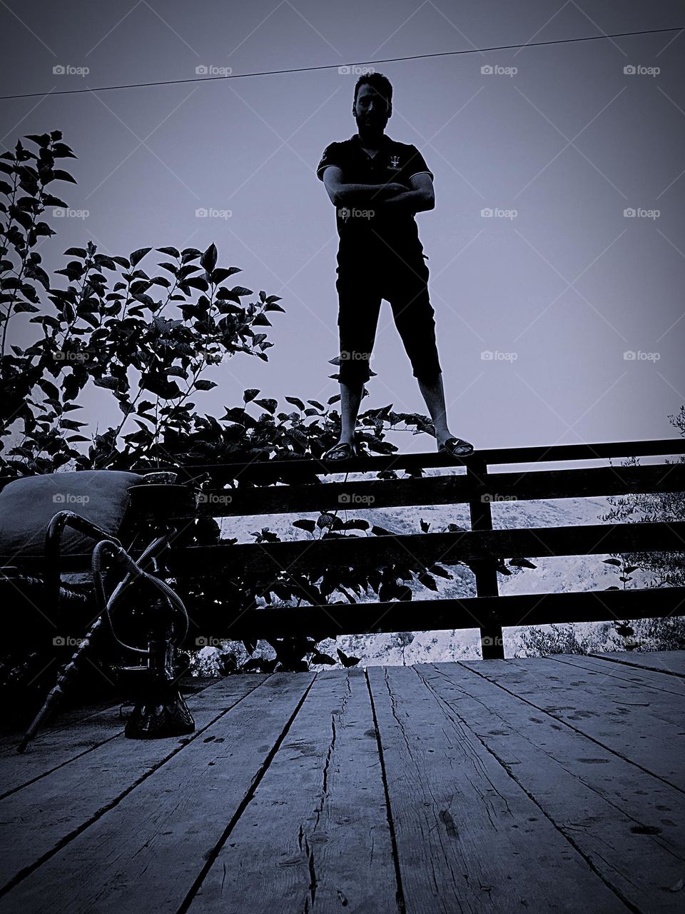 On the edge of the valley