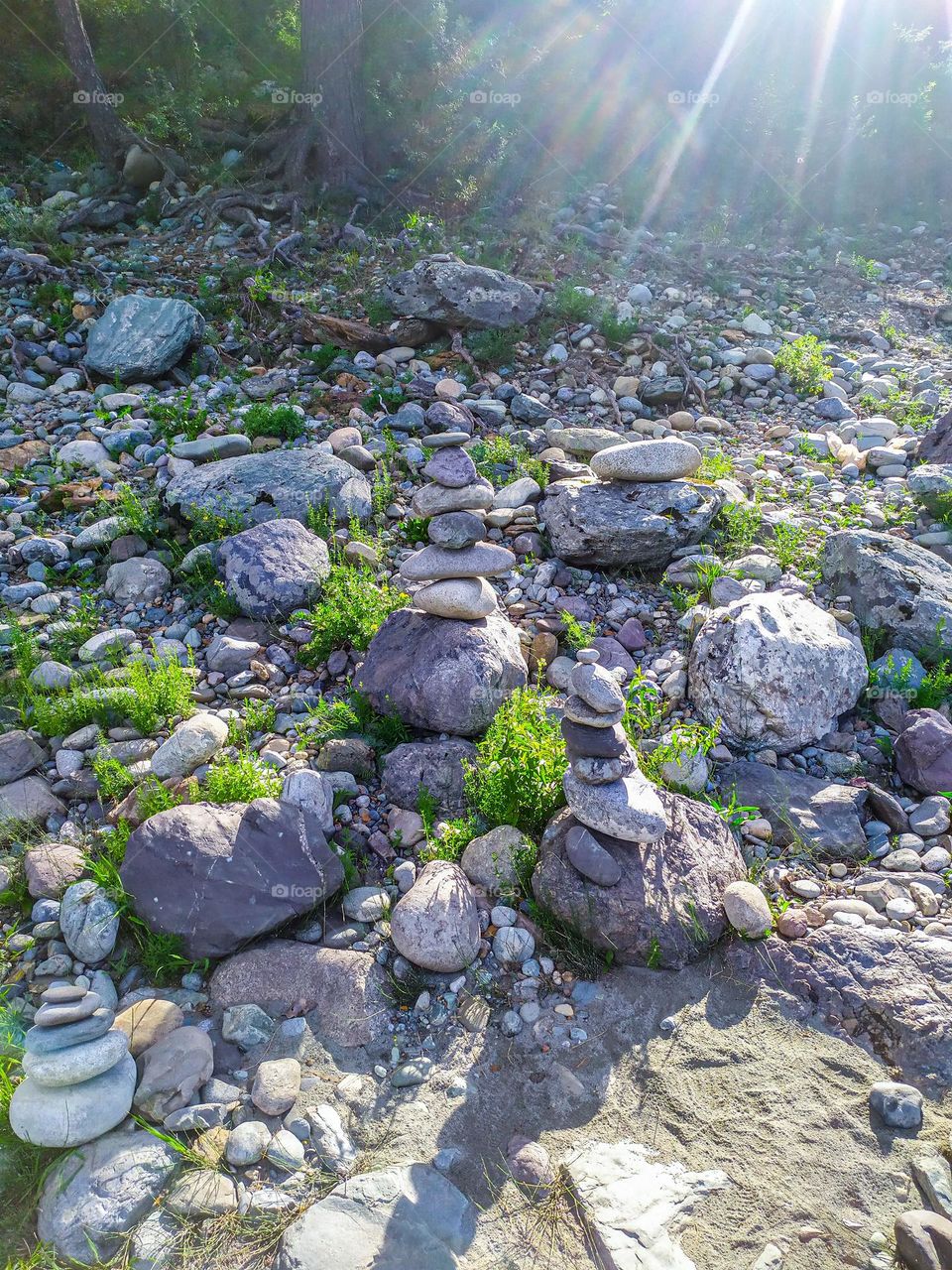 Stone towers