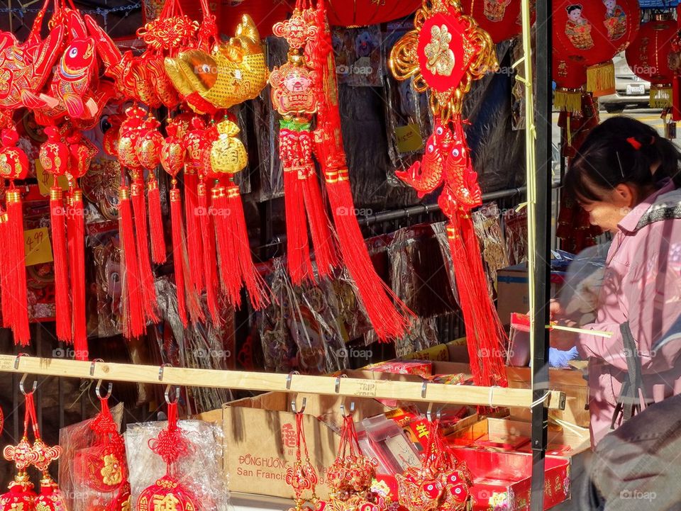 Red And Gold Chinese New Year Decorations