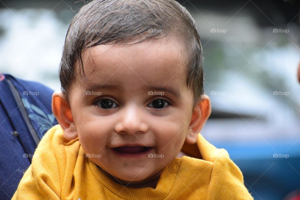 The most precious sight, the smile of a child