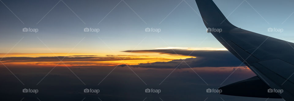 Cloud and sky during sunset 