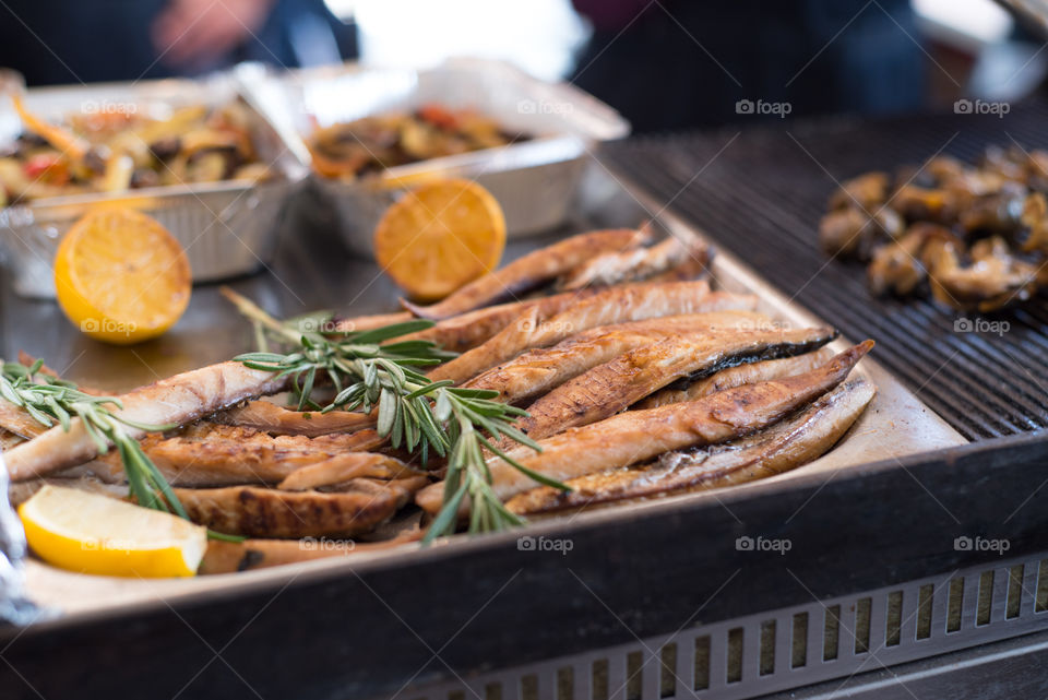 Grilled fish