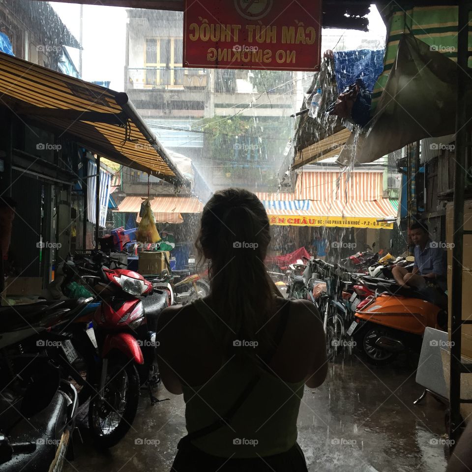 Downpour in Ho Chi Mihn