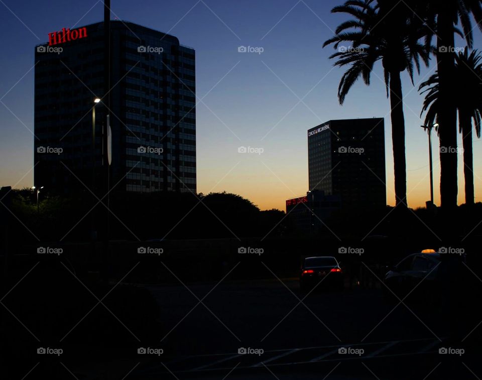 Sunset in Las Angeles 