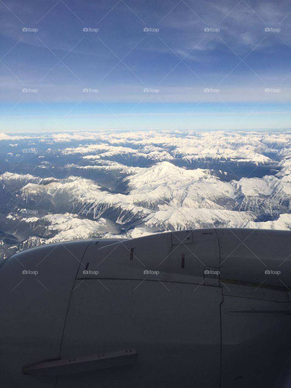 Snow covered mountains